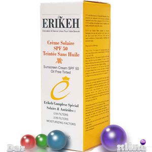 Erikeh sunscreen cream SPF50 Oile Free Tinted