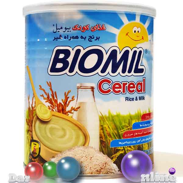 داروووآنلاین غذای کودک برنج و شیر سرآل بیومیل قوطی400گرم