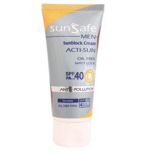 Sun safe Sunblock Cream SPF40 For Men